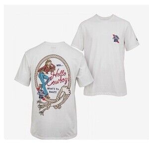 NEW W/ Tags Hooey Men's XXXL 3XL Pabst Blue Ribbon Hello Cowboy Back Tee Shirt